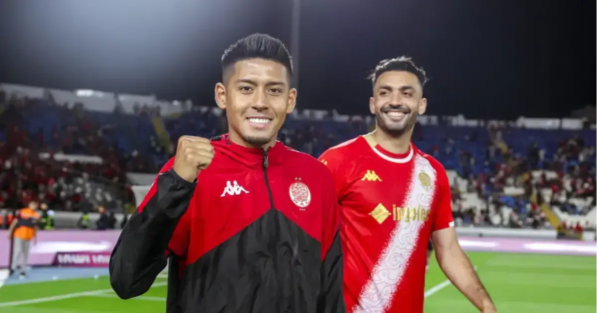 El boliviano con la camiseta del Wydad