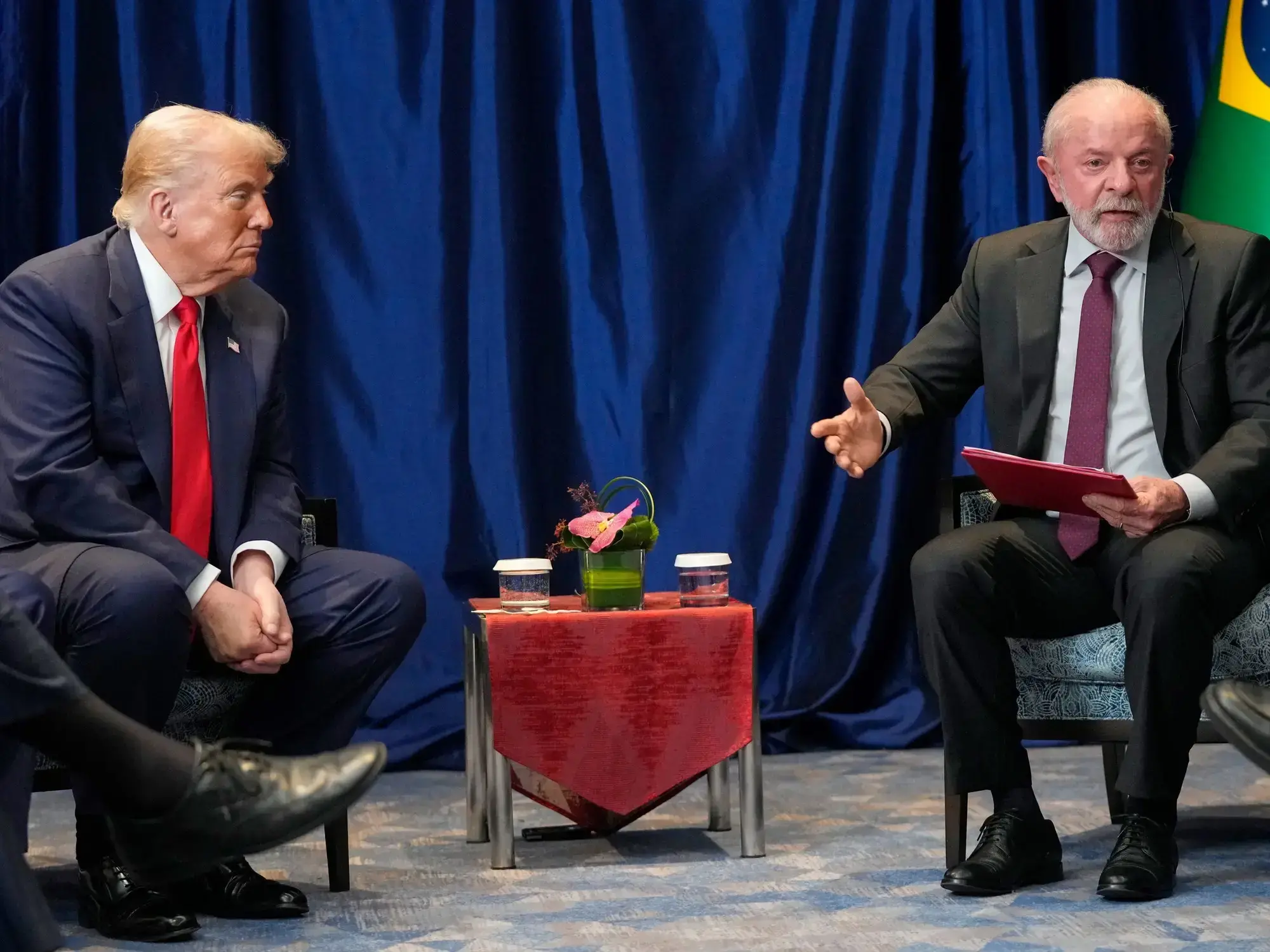 Donald Trump y Luiz Inácio Lula da Silva se reunieron en octubre pasado en una cumbre en Kuala Lumpur, Malasia.