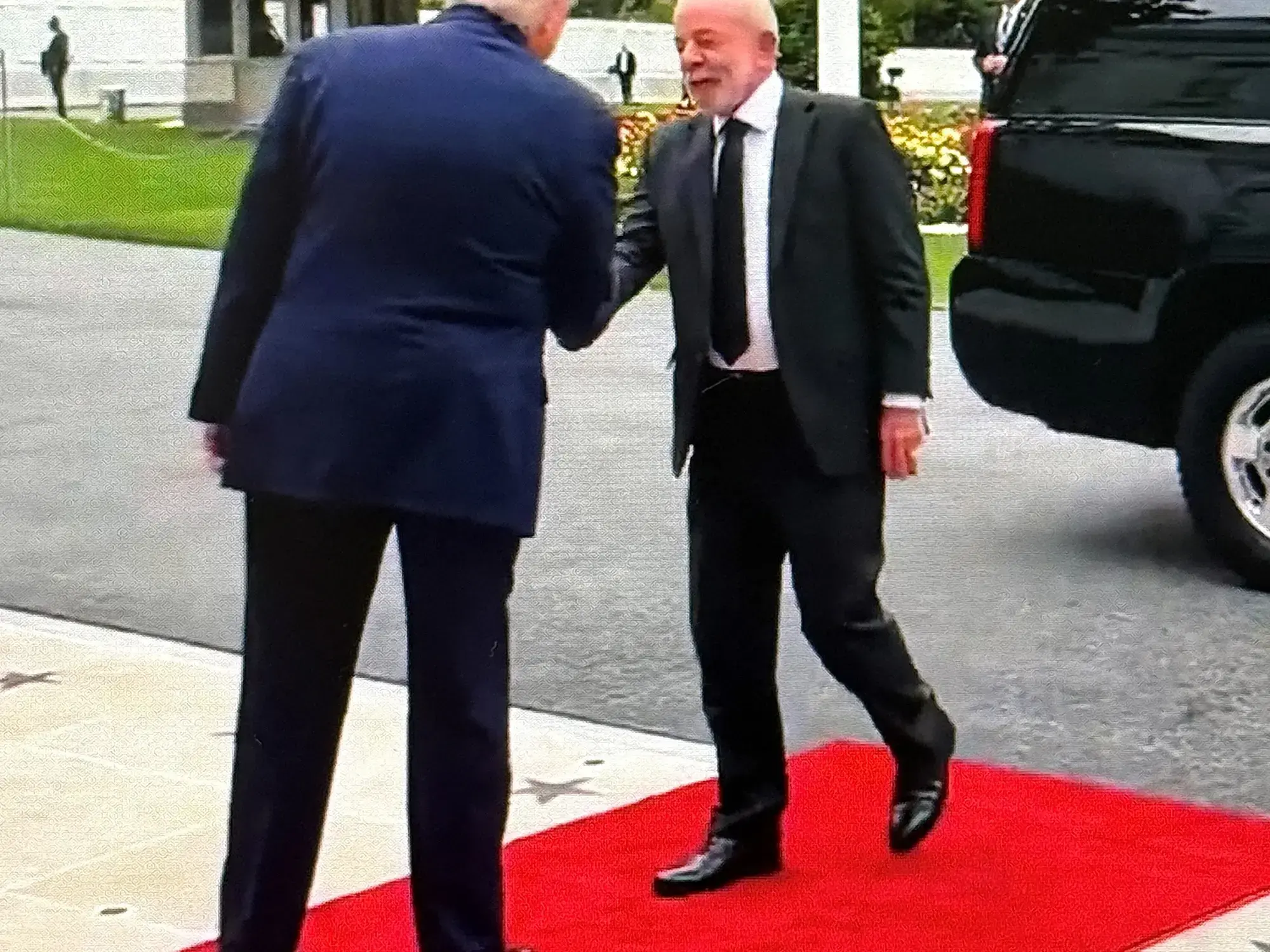 Donald Trump recibe a Lula da Silva, durante su visita a la Casa Blanca este jueves.