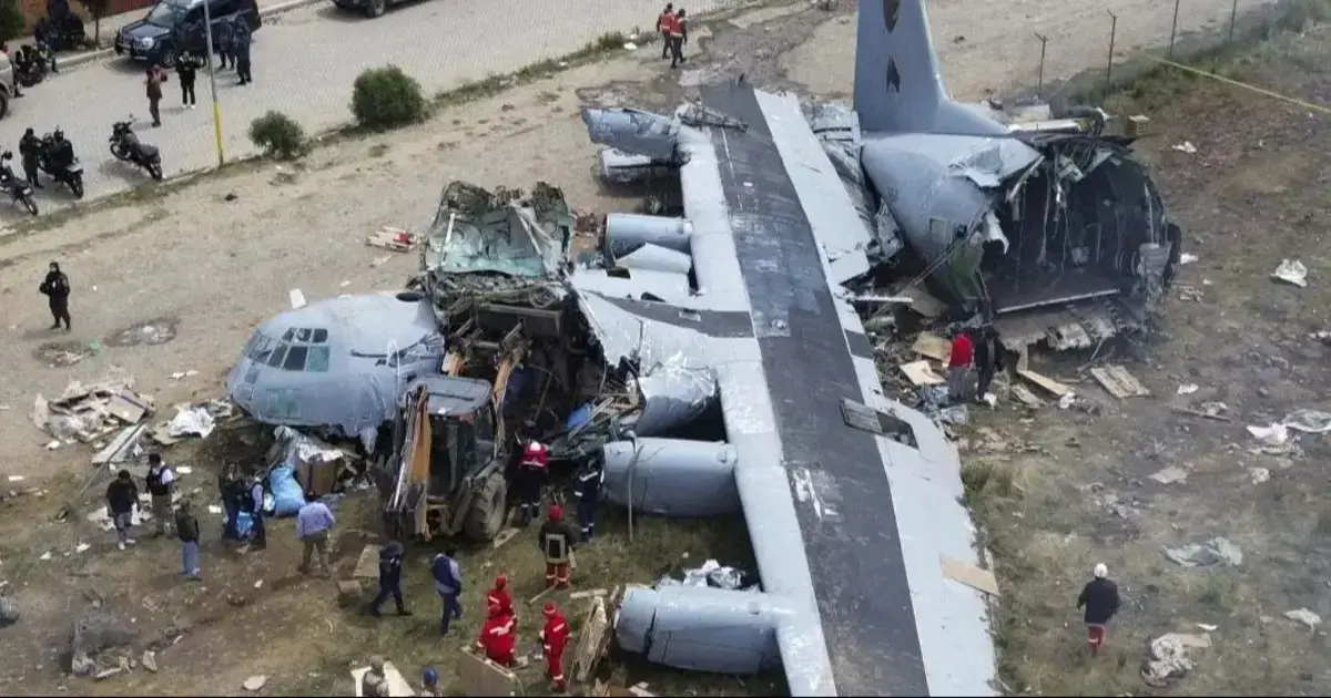 Así quedó el avión accidentado. Foto de archivo: APG