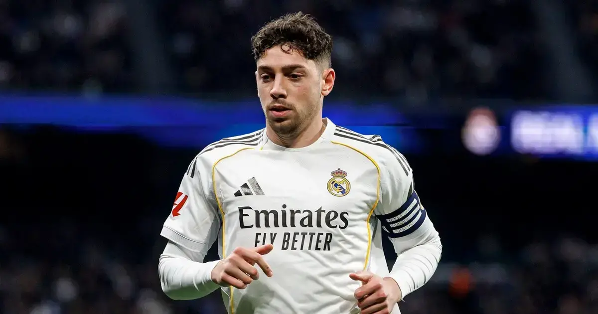 El jugador uruguayo durante un partido con el Real Madrid.