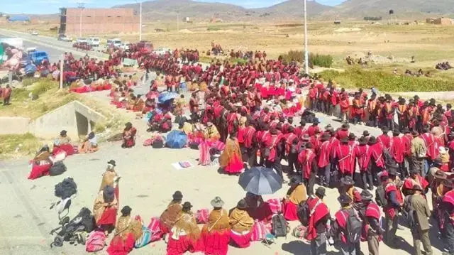 Una de las rutas en La Paz.