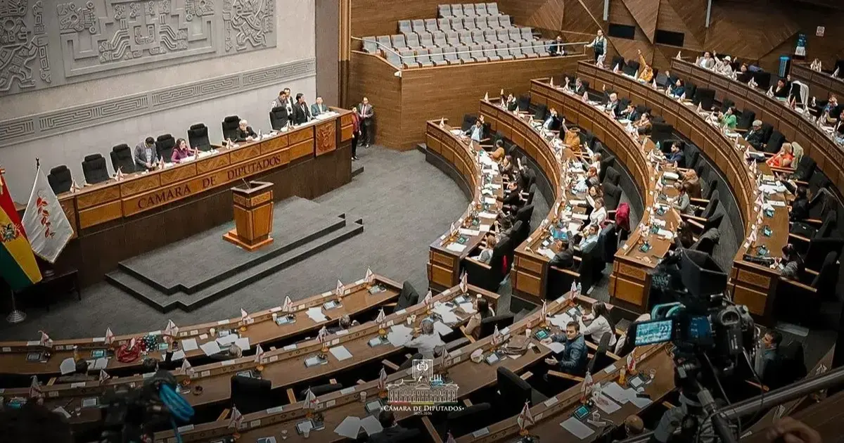 Sesión de Diputados realizada el jueves.