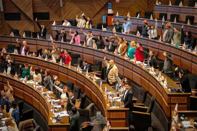 La Cámara de Diputados, la madrugada de este sábado.