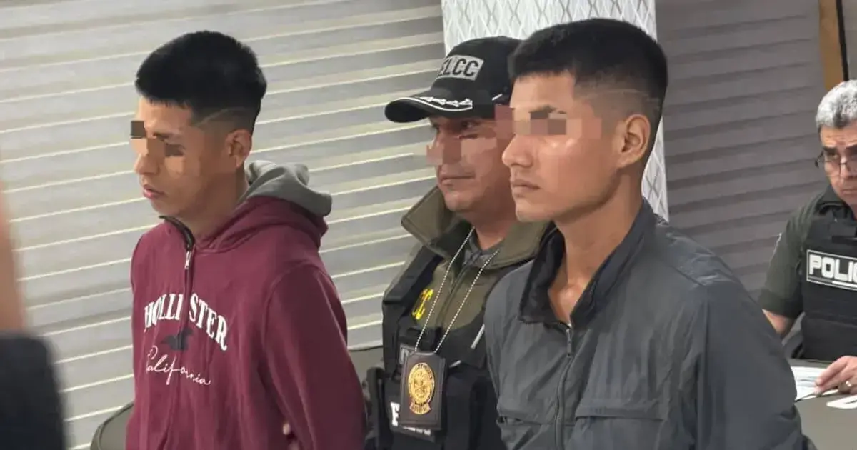 Los presuntos autores del crimen fueron presentados por la Policía.