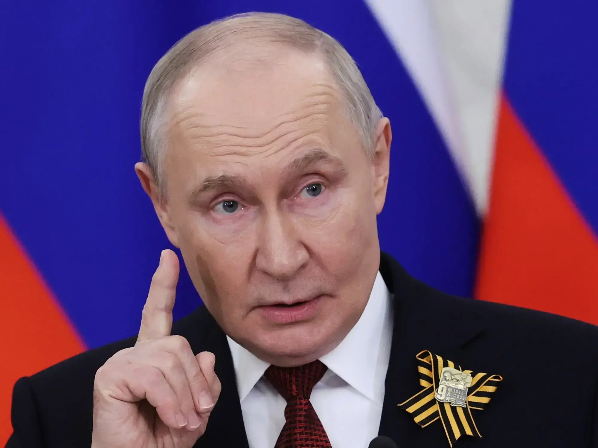 Vladimir Putin habla en conferencia de prensa en el Palacio del Kremlin en Moscú.