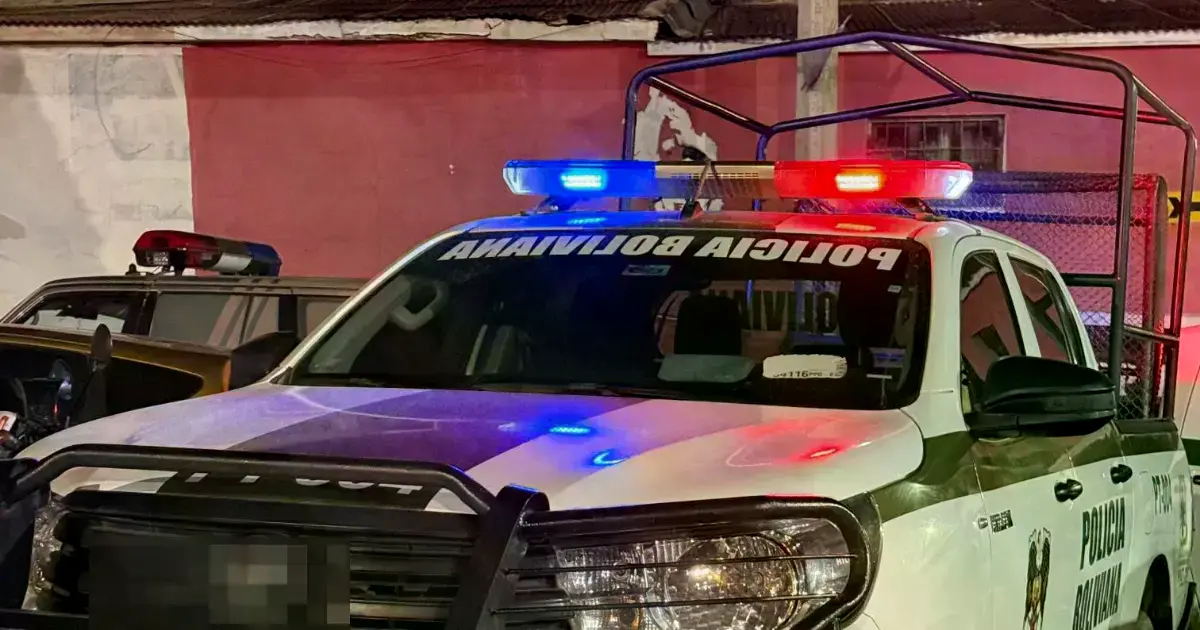 Una patrulla de la Policía en un operativo en Potosí.