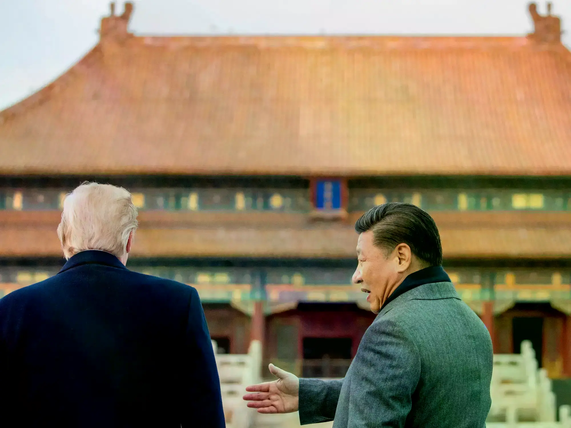 Donald Trump y Xi Jinping en la Ciudad Prohibida, en Beijing, en 2017.