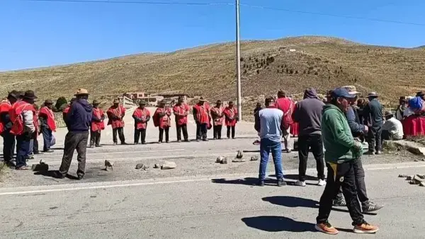 Bloqueo de campesinos de La Paz
