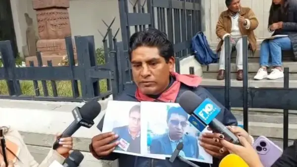 El dirigente gremial de El Alto, Toño Siñani