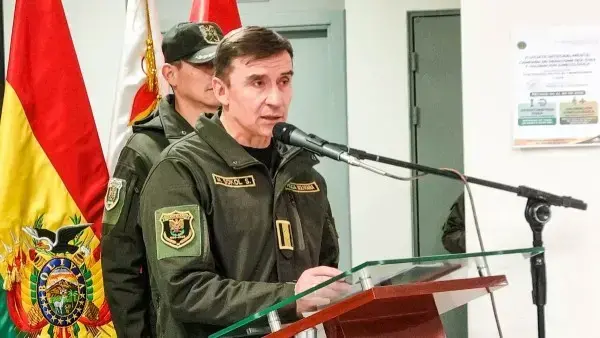 El comandante general de la Policía Boliviana, Mirko Sokol. Foto: Policía Boliviana