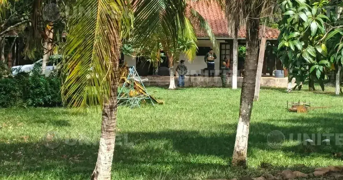 Esta es la quinta donde fueron aprehendidos los extranjeros