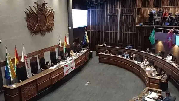 Sesión de la Cámara de Senadores.