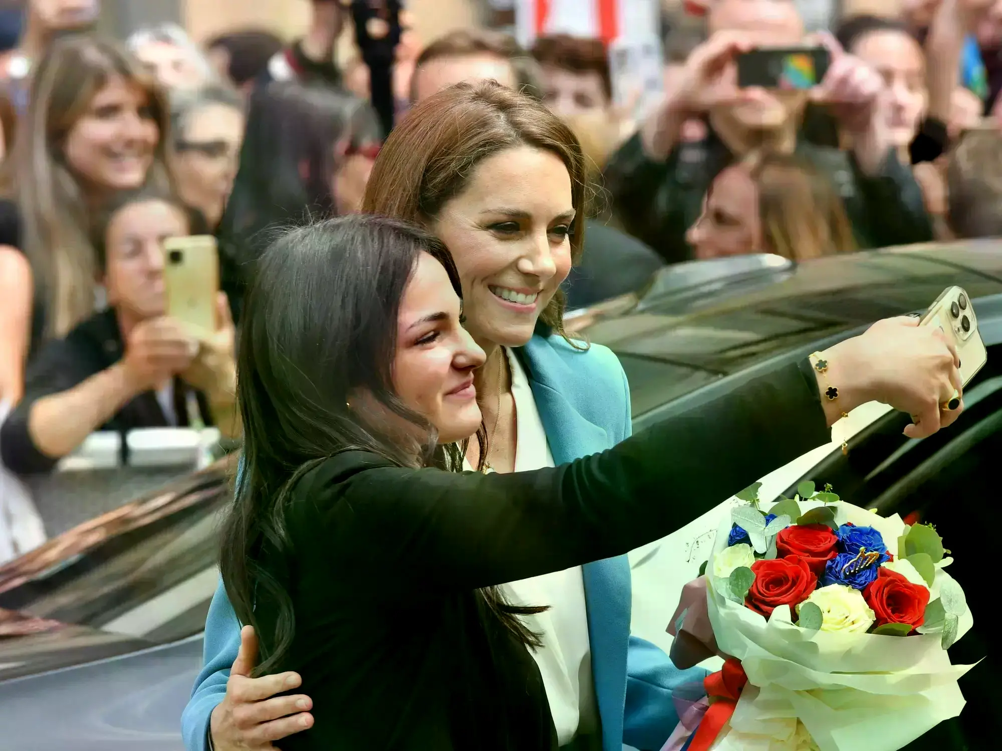 La princesa de Gales, durante su recibimiento en Reggio Emilia.