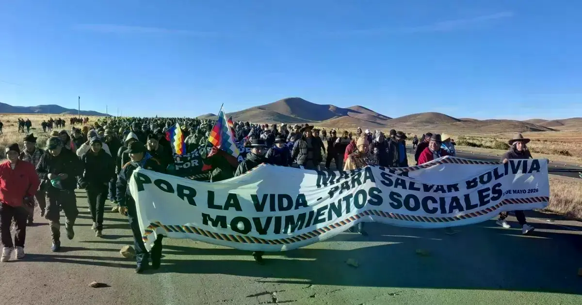 Segundo día de la marcha evista.