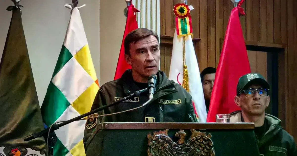 El comandante de la Policía Boliviana, general Mirko Sokol.
