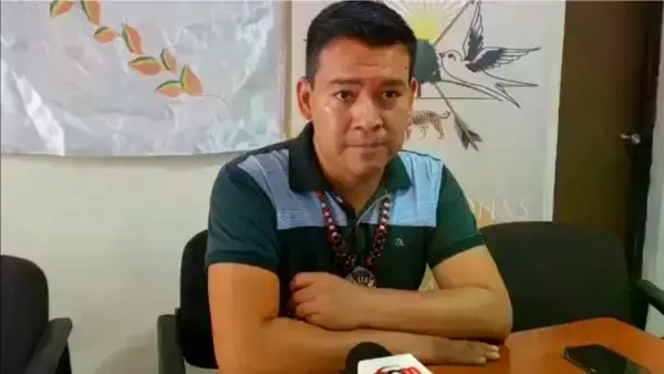 El presidente de la Confederación de Pueblos Indígenas del Oriente Boliviano (CIDOB), Lino Illimuri.