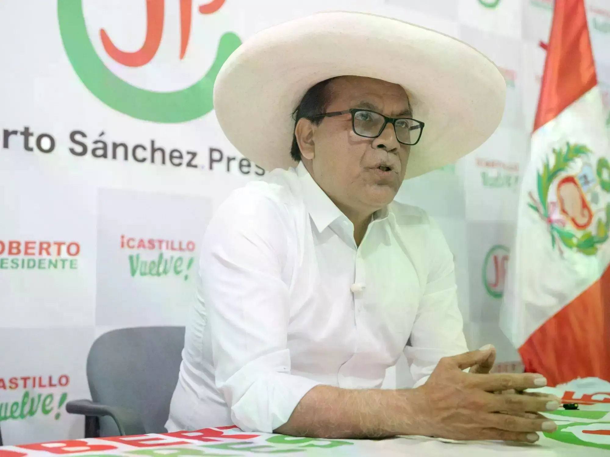 Roberto Sánchez, candidato presidencial de Juntos por el Perú.