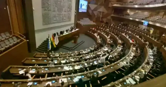Momento de la votación en la Cámara de Diputados.