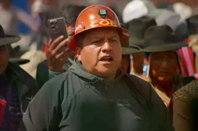 Mario Argollo, ejecutivo de la Central Obrera de Bolivia.