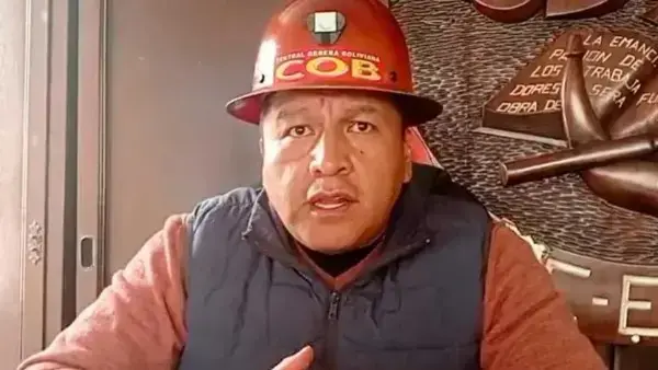El ejecutivo de la Central Obrera Boliviana (COB), Mario Argollo.
