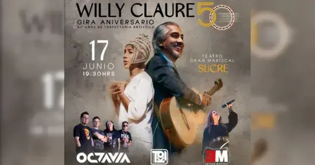 Flyer promocional del concierto