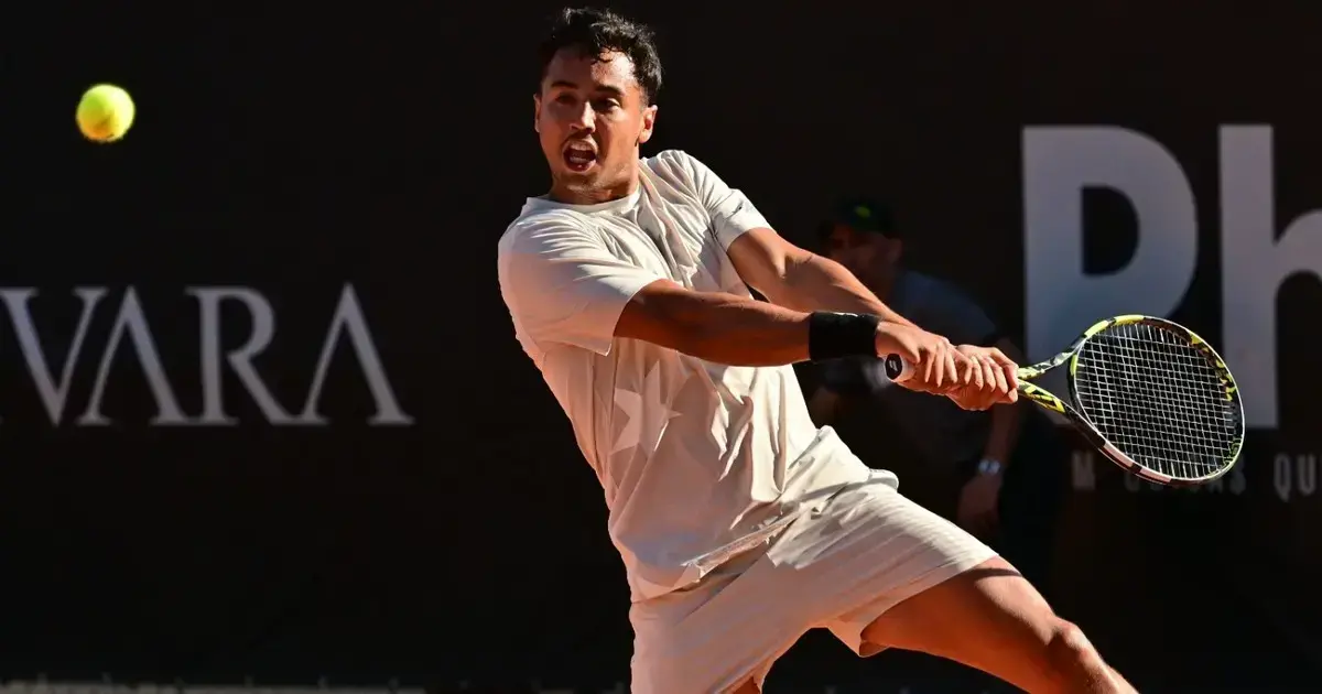 Hugo en un anterior partido.