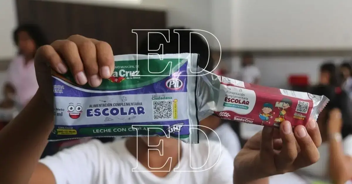 Desayuno escolar en colegios de Santa Cruz de la Sierra