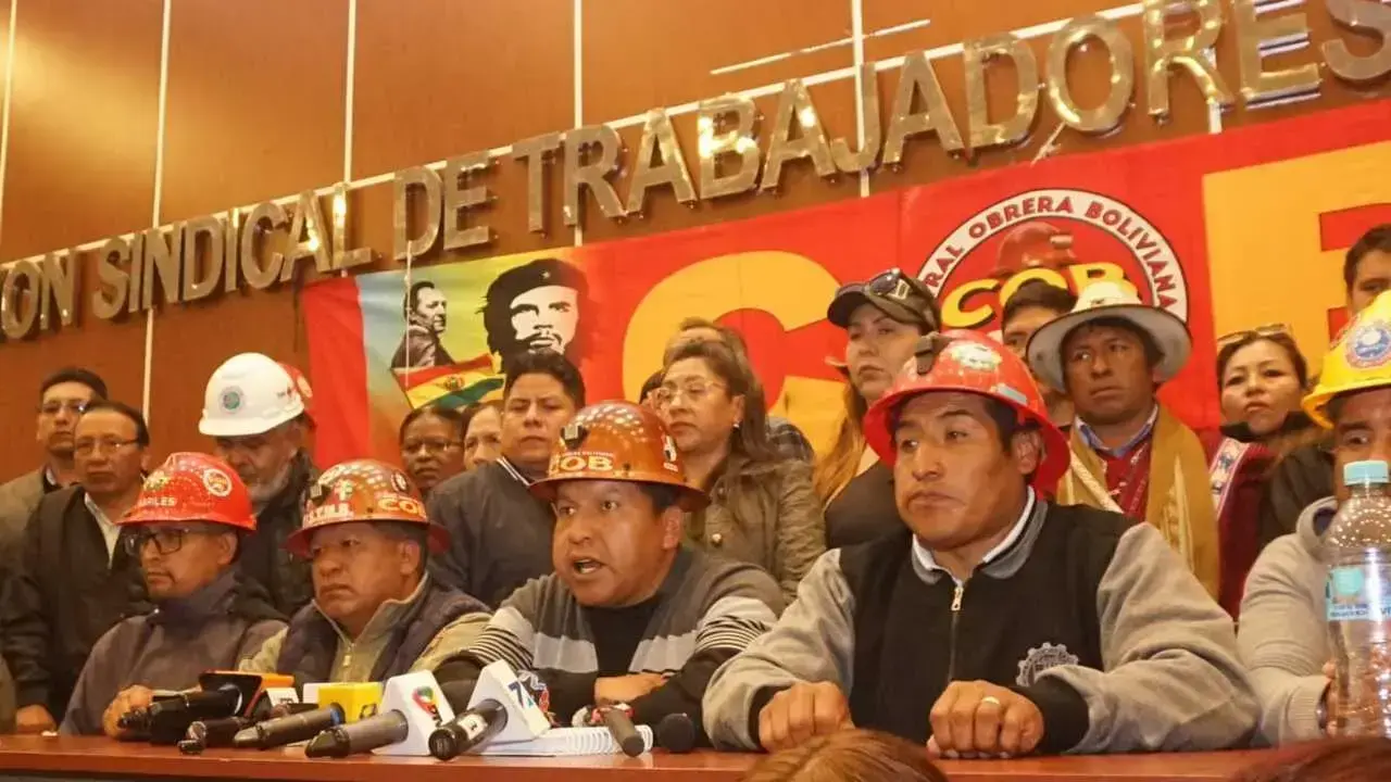 La dirigencia de la COB.