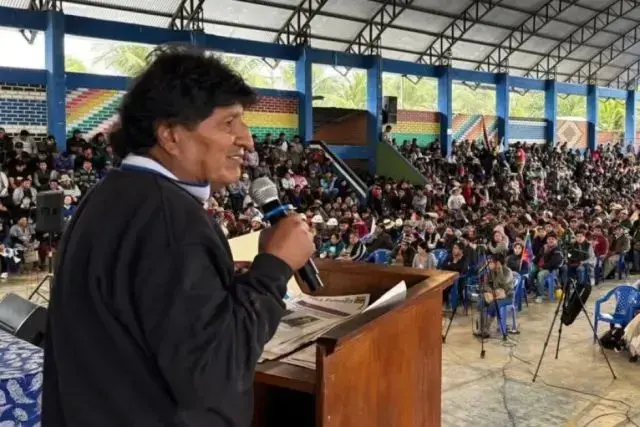 El expresidente Evo Morales en una aparición reciente.
