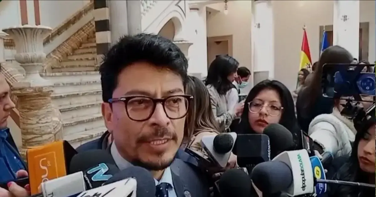 El canciller de Bolivia, Fernando Aramayo, después del evento del PNUD.