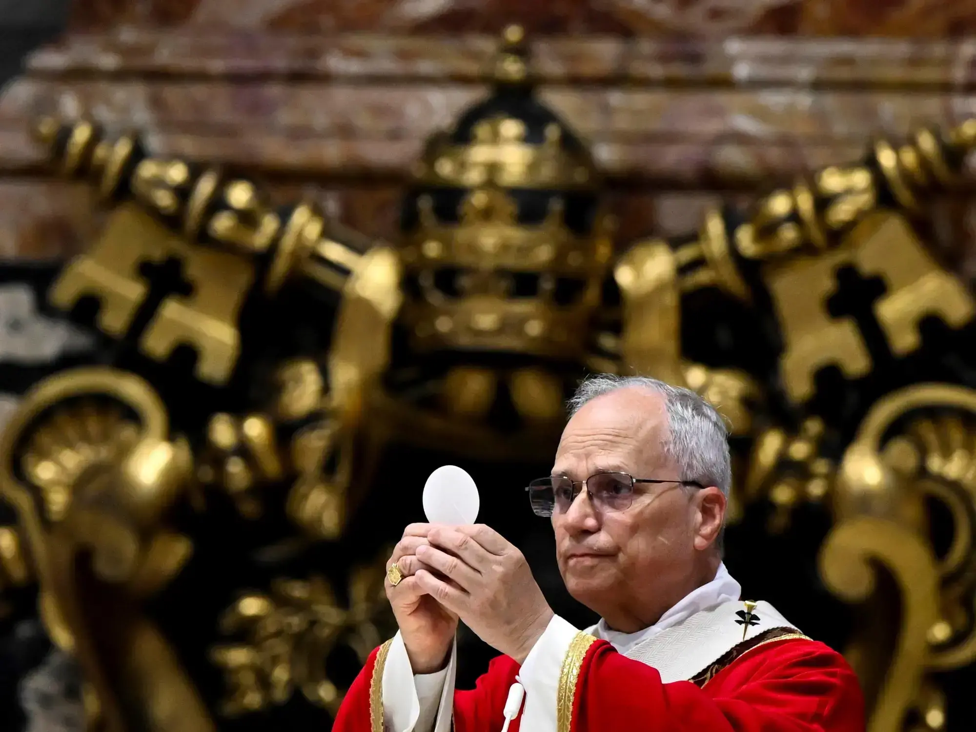 El Papa León XIV, este viernes en el Vaticano con los participantes de una Conferencia Interparlamentaria sobre el Combate al