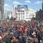 Dirigente minero incita a cercar Plaza Murillo antes de violentos enfrentamientos