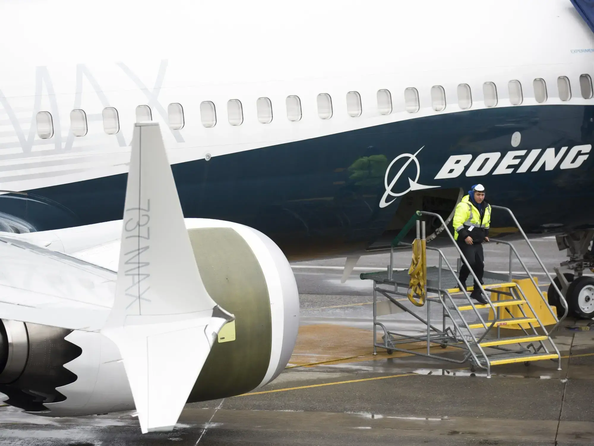 Un Boeing 737 MAX 9 en la planta de Renton, en Washington.
