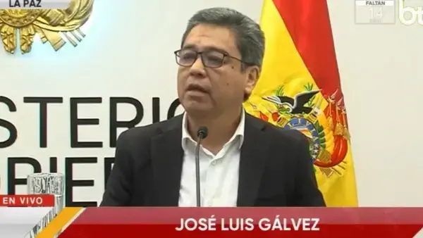 Vocero presidencial, José Luis Gálvez.
