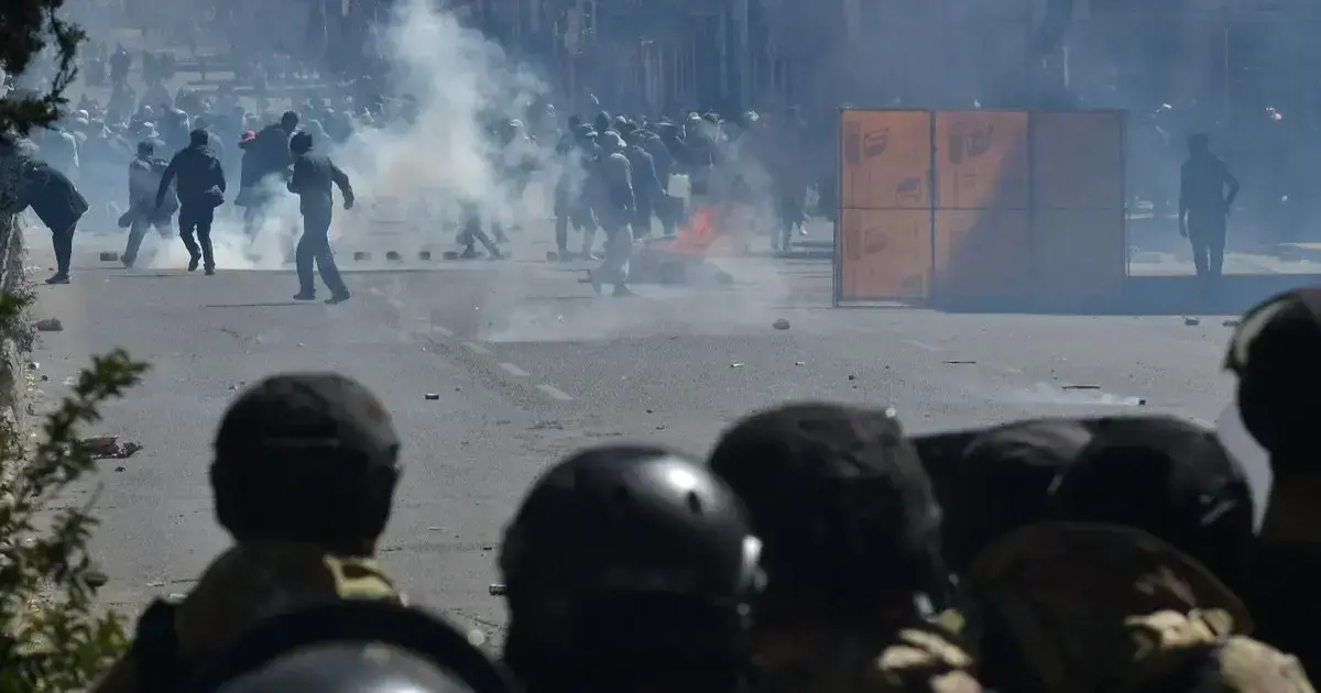 Enfrentamientos en El Alto. Foto: APG