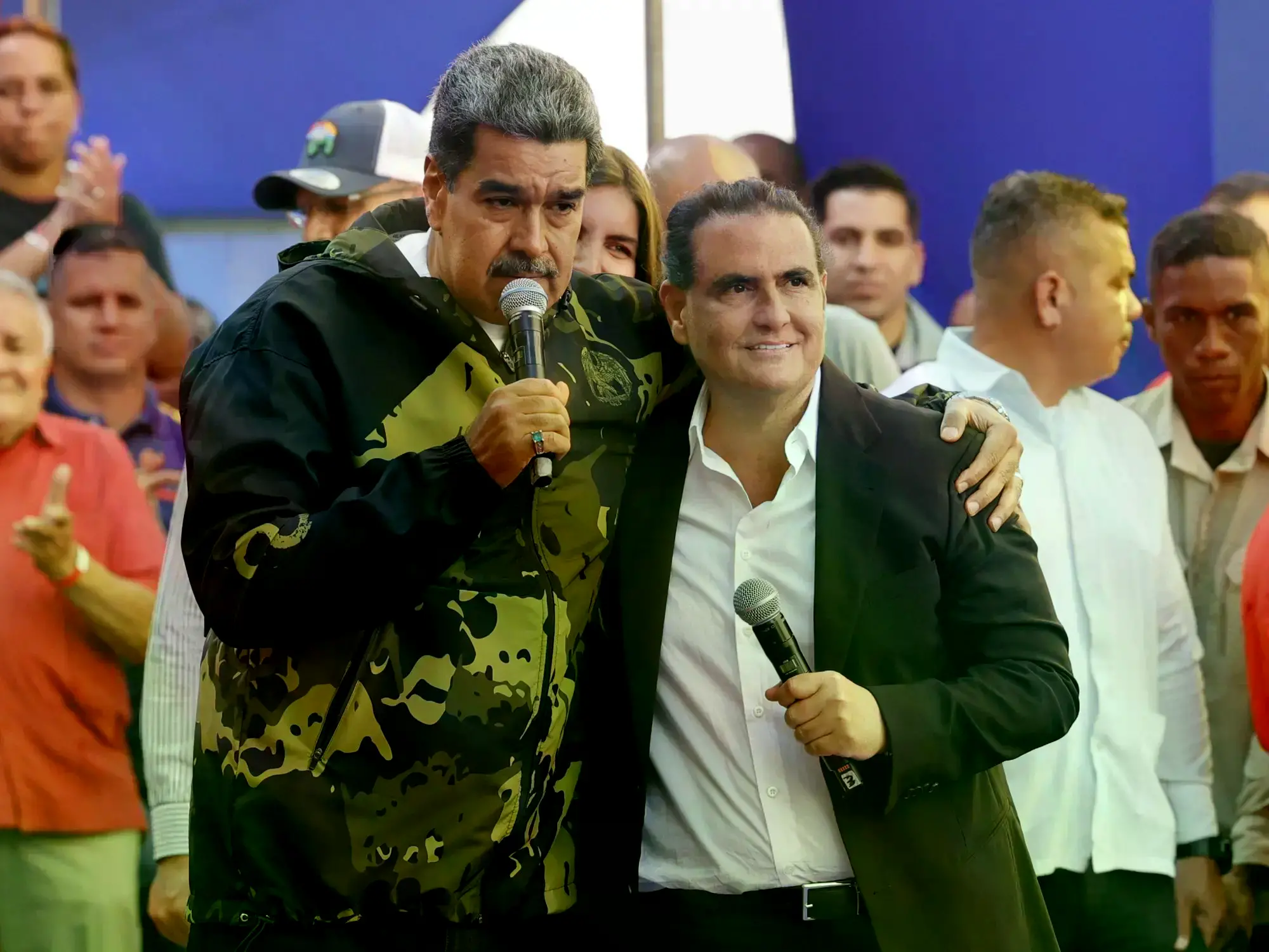 Nicolás Maduro y Alex Saab en enero de 2024.