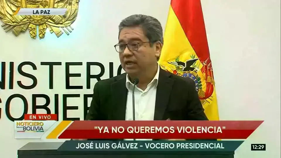 José Luis Gálvez, vocero presidencial.