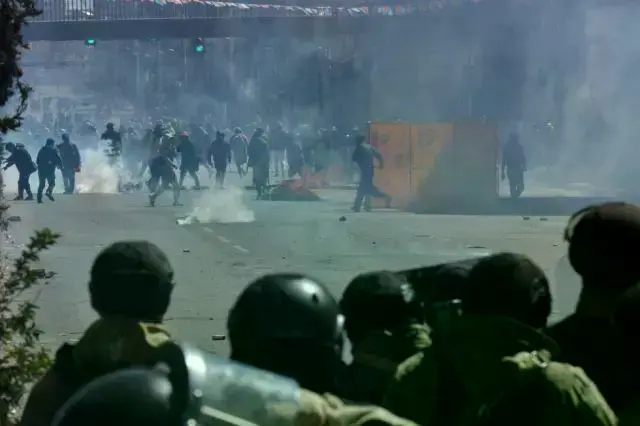 Los enfrentamientos en El Alto.