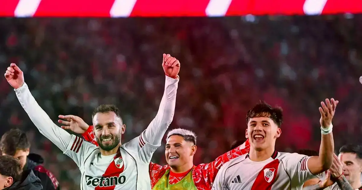 River festeja el pase a la final.