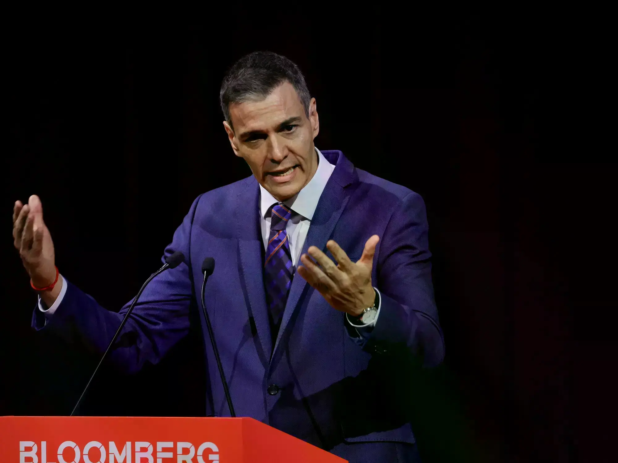 El presidente del gobierno de España Pedro Sánchez durante su intervención en 'Bloomberg CityLab 2026', foro para abordar el