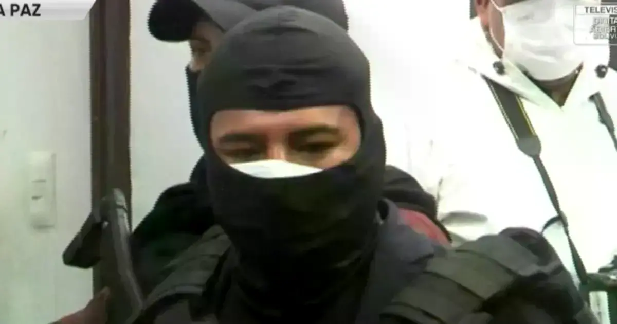 El capturado con explosivos. Foto: Captura de video/BTV