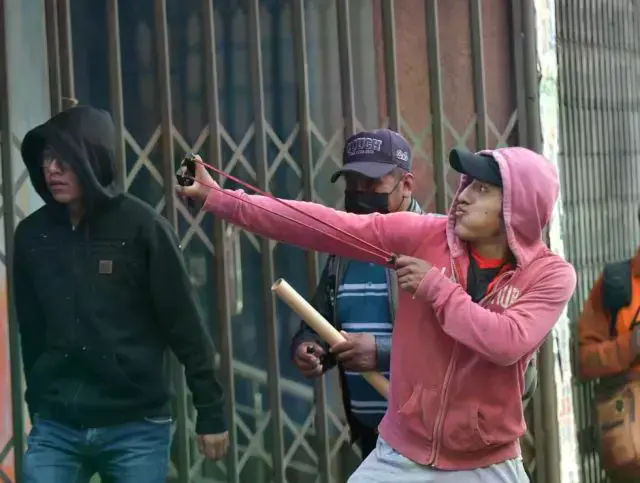 La Paz vivió una jornada violenta. Foto: APG