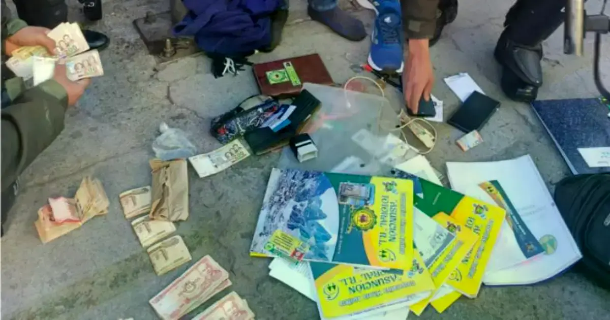 El dinero fue secuestrado por la Policía