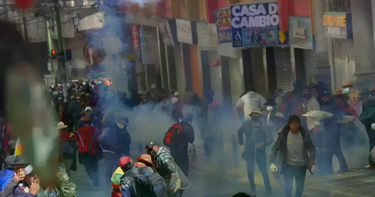 Disturbios en la ciudad de La Paz