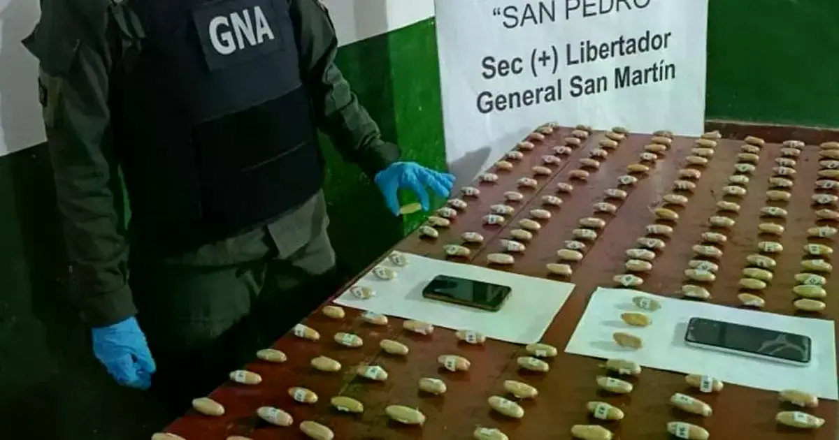 Las cápsulas de droga que traficaban los bolivianos
