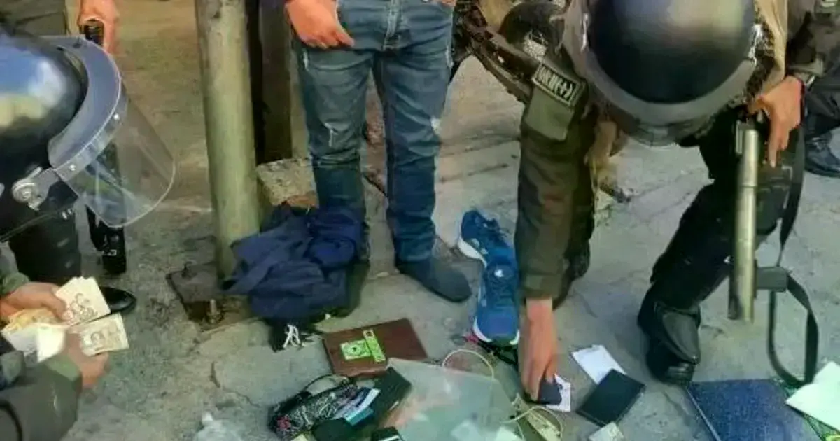 Controles policiales en La Paz.