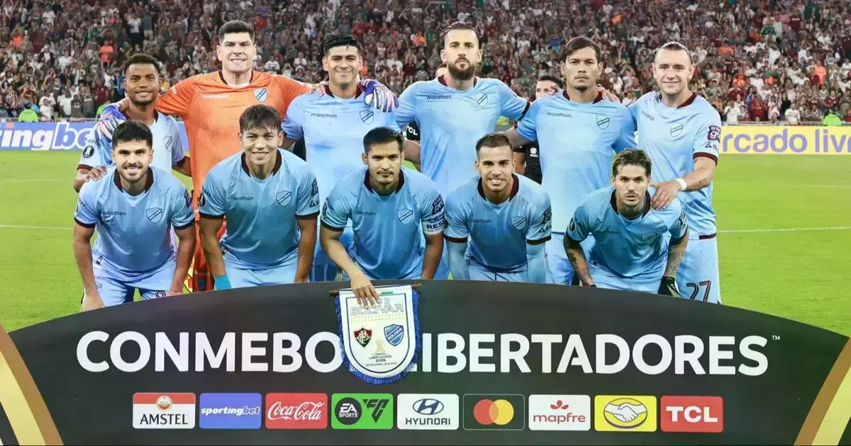 Formación inicial de Bolívar para el lance en el Maracaná.