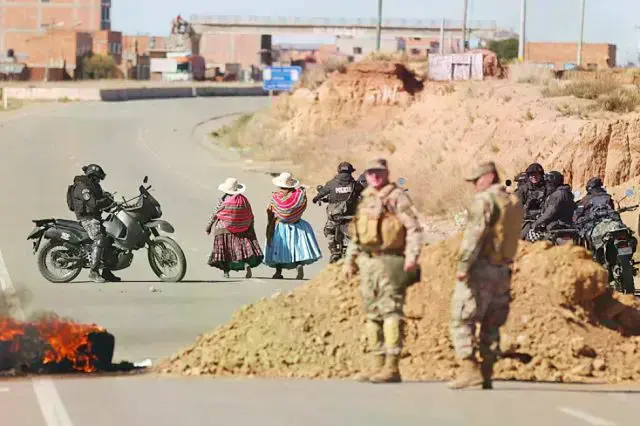El operativo de la Policía del pasado sábado para habilitar un corredor humanitario.