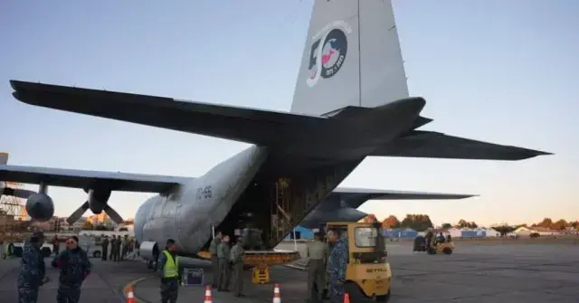 Avión Hércules de Argentina.
